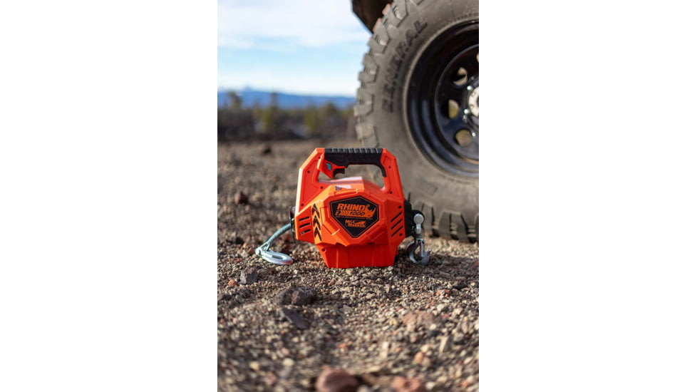 Mile Marker Rhino Pull Winch, 1000 lb, Portable, 24V, 71-1000