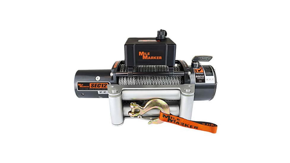 Mile Marker SEC12 Truck/SUV/Jeep Winch, 12.000 lb Capacity, 76-50251BW