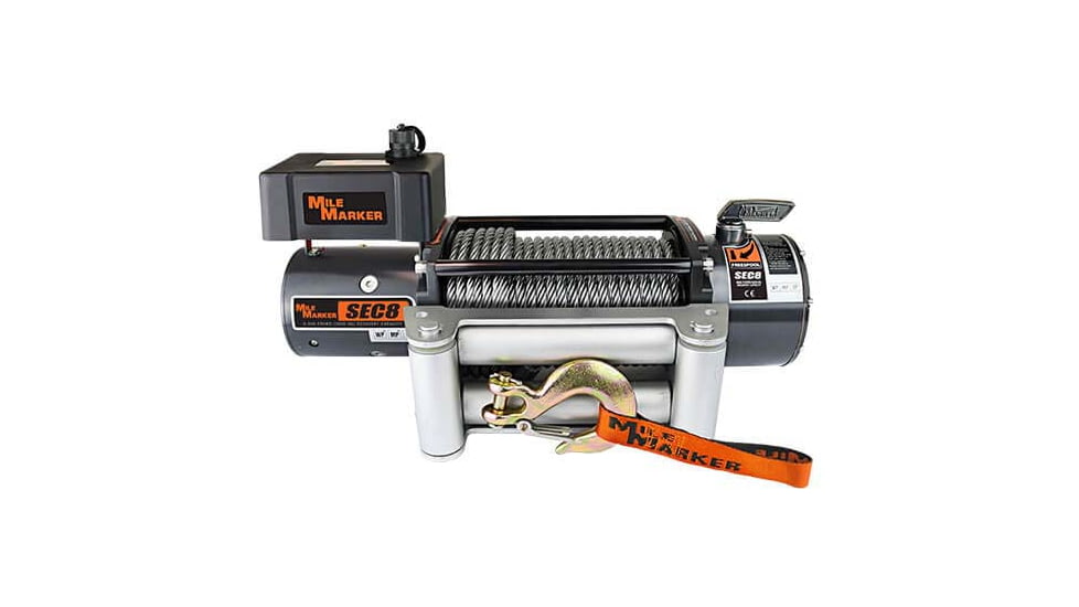 Mile Marker SEC8 Truck/SUV/Jeep Winch, 8.000 lb Capacity, 77-50141W