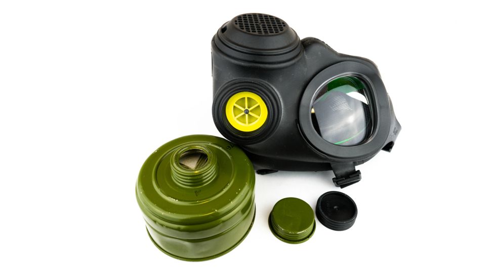 Army Navy Sales A4 Forsheda Gas Mask Respirator with Filter, Black, Adult, WGMA4