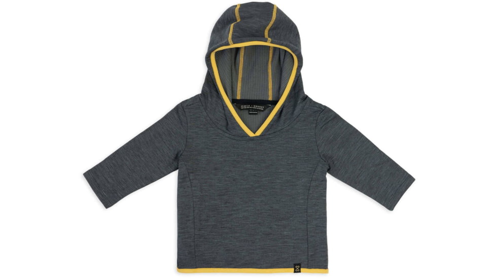 Milk X Whiskey TUMBLER - Baby Grid Fleece Hoodie B4AFFD64, CHARCOAL, 12M-18M, mxwcubgfc12m