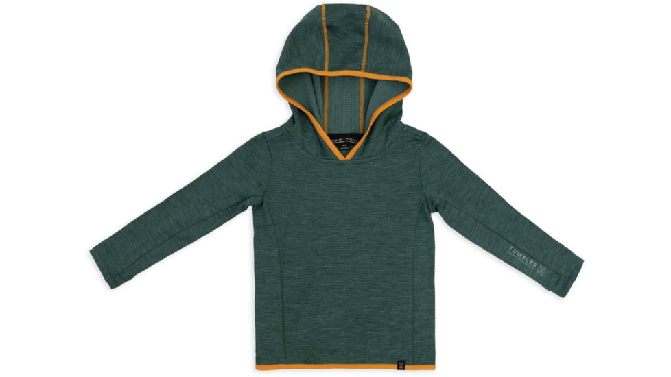 Milk X Whiskey TUMBLER - Toddler Grid Fleece Hoodie E45EC7D4, SILVER PINE, 4T, mxwcutgfsp4t