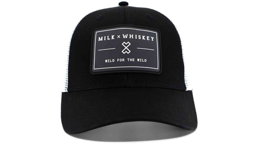 Milk X Whiskey Wild For The Wild - Low Pro Trucker 594A41FC, Black/White, mxwhmlptbw