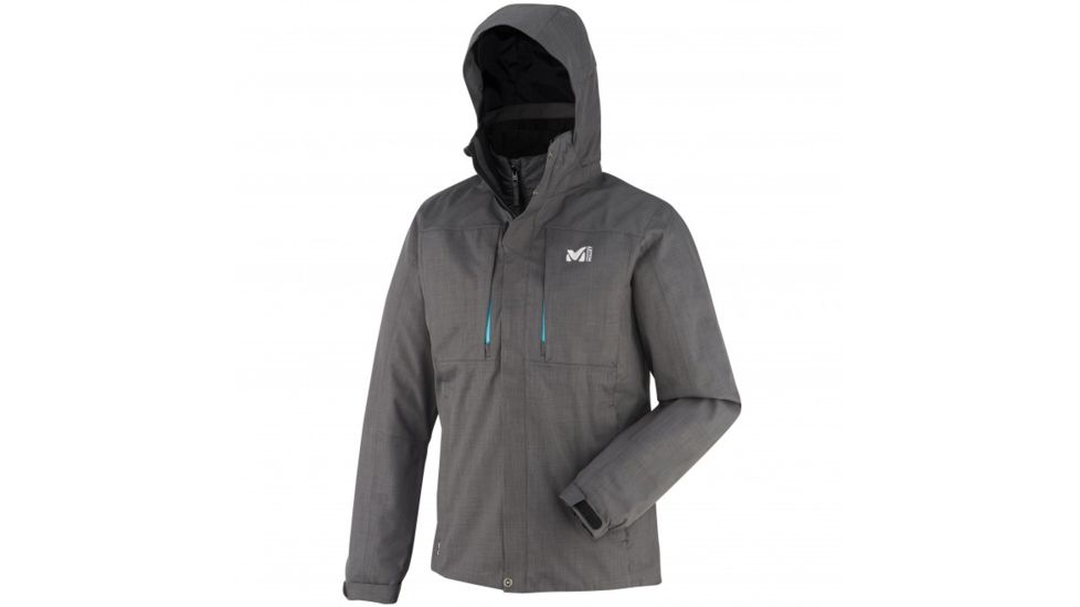 Millet Black Mountain 3 in 1 Jacket - Mens-Heather Grey-Medium