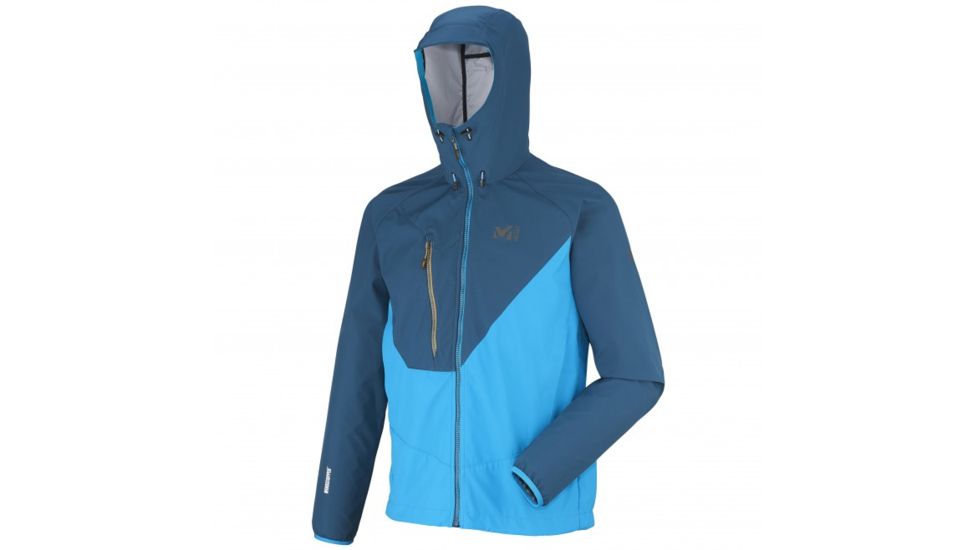 Millet Elevation WDS Light Hoodie - Men's-Majolica Blue/ Electric Blue-Medium