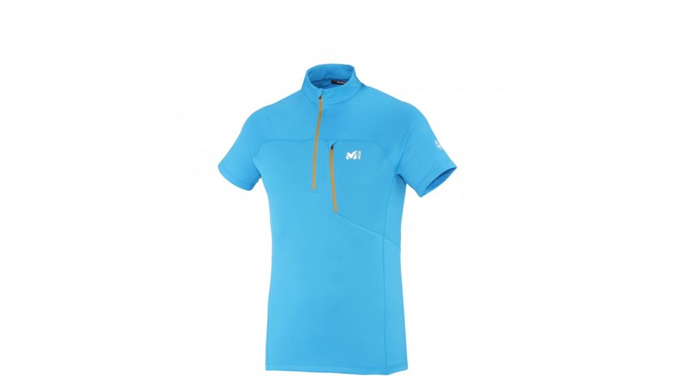 LTK Activ Zip Short Sleeve - Mens-Electric Blue-Medium