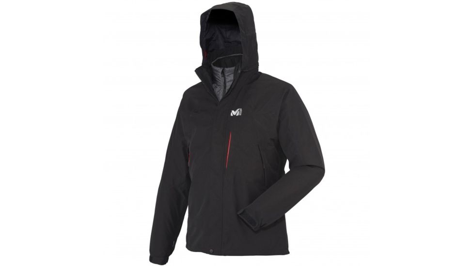 Millet Pobeda 3 in 1 Jacket - Mens-Noir/Heather Grey-Large