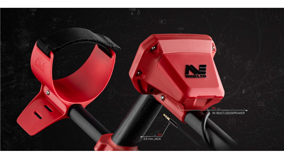 Minelab Minelab Vanquish 440 Metal Detector, Black/Red, 3820-0002