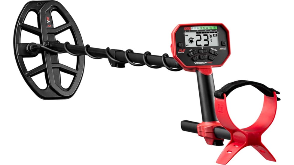 Minelab Minelab Vanquish 440 Metal Detector, Black/Red, 3820-0002