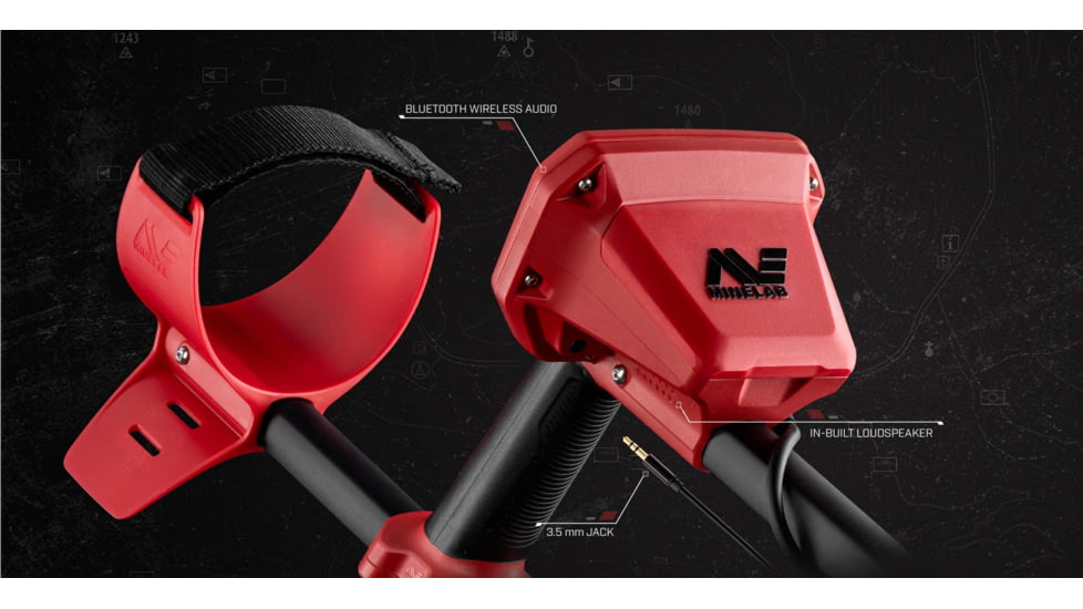 Minelab Vanquish 540 Pro-Pack Metal Detector, Black/Red, 3820-0004