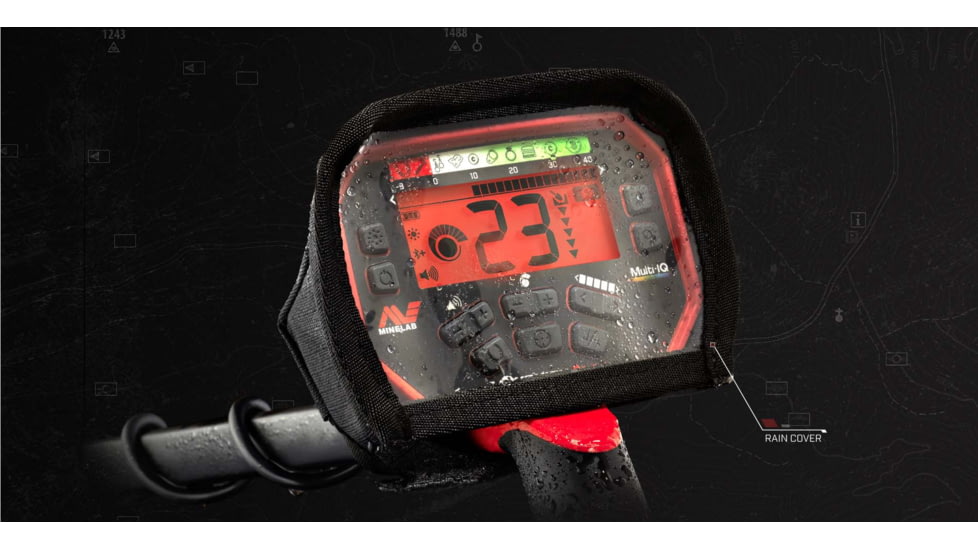 Minelab Vanquish 540 Pro-Pack Metal Detector, Black/Red, 3820-0004