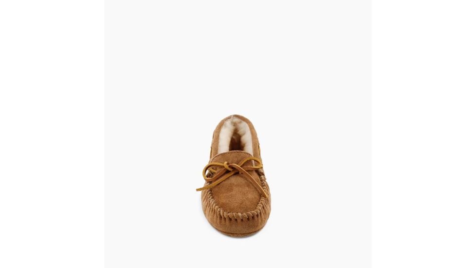 Minnetonka Sheepskin Softsole Moc Slippers - Womens, Tan, 11, 3311-255-11