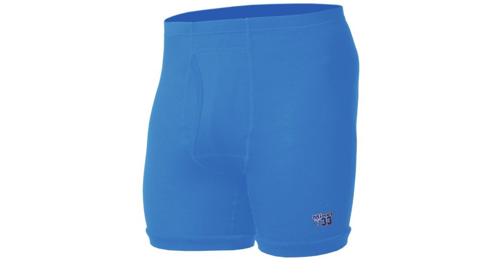 Minus 33 Acadian Lightweight Boxer Brief - Mens-Azure Blue-Large