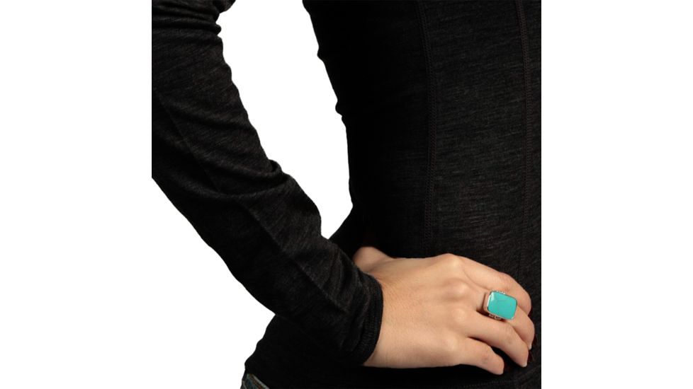 Minus 33 Ossipee Mid-Weight Crew - Womens-Black-Small