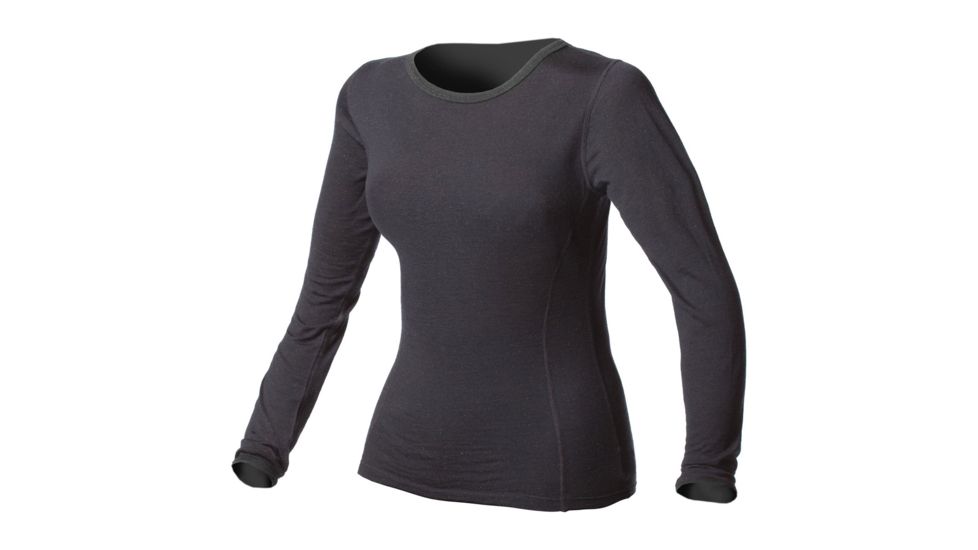 Minus 33 Ossipee Mid-Weight Crew - Womens-Black-Small