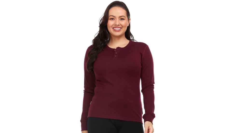 Minus33 Merino Wool Clothing Midweight - Womens Long Sleeve Henley 100% Merino Wool, womens-long-sleeve-henley-midweight
