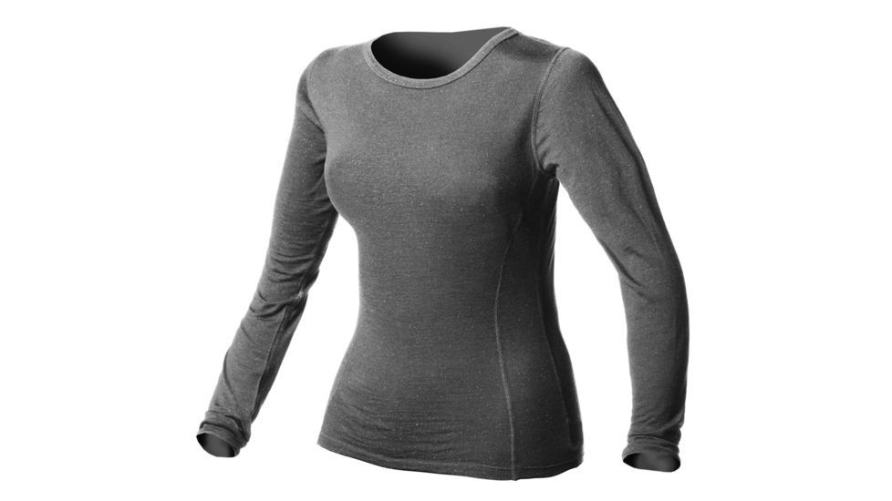 Ossipee Mid-Weight Crew - Womens-Charcoal Grey Heather-X-Small