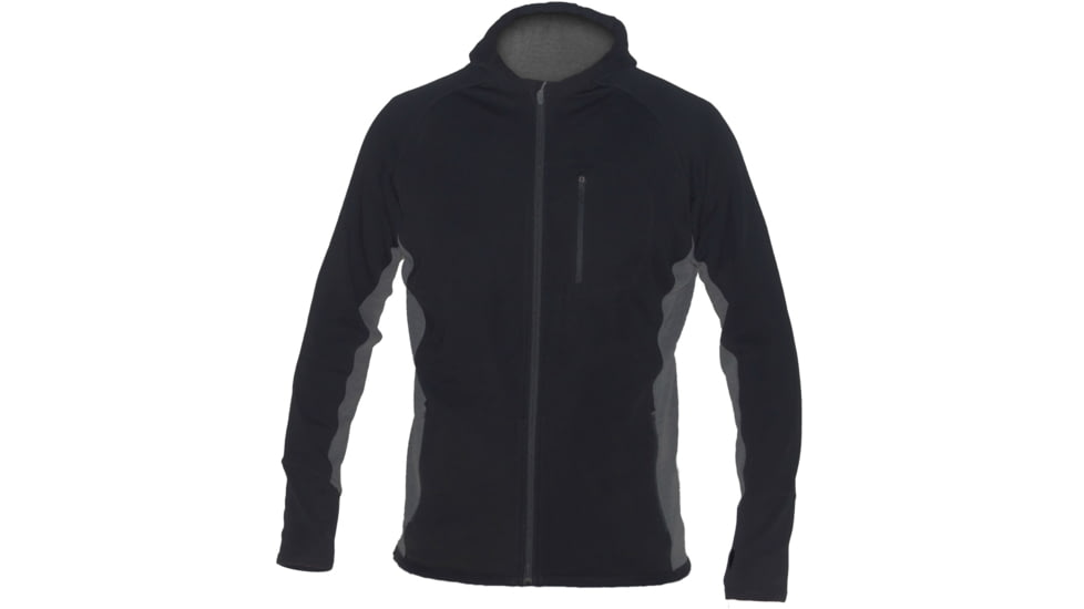 Minus33 Trailblazer Full Zip Hoody - Men's-Black/Charcoal Grey-Small