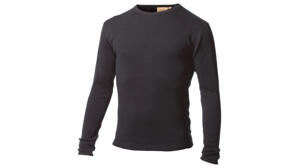 Minus 33 Yukon Expedition Weight Long Sleeve Crew - Mens-Black-Large