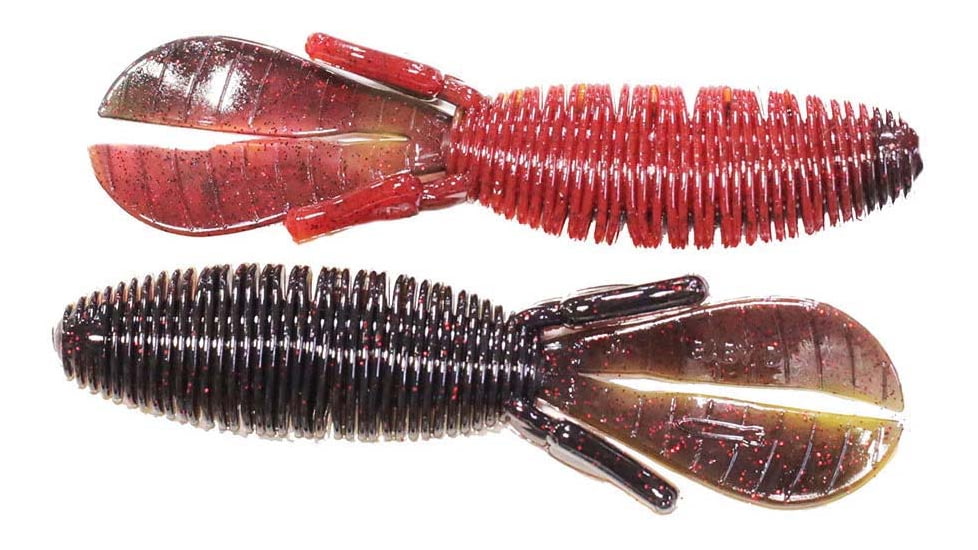 Missile Baits Baby D Bomb Soft Bait, 7, 3.65in, El Diablo, MBBD365-DBLO