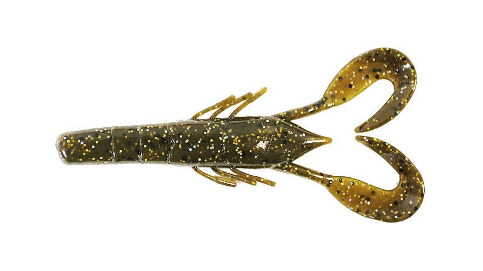 Missile Baits Craw Father Creature Bait, 7, 3.5in, Green Pumpkin Flash, MBCF35-GPF