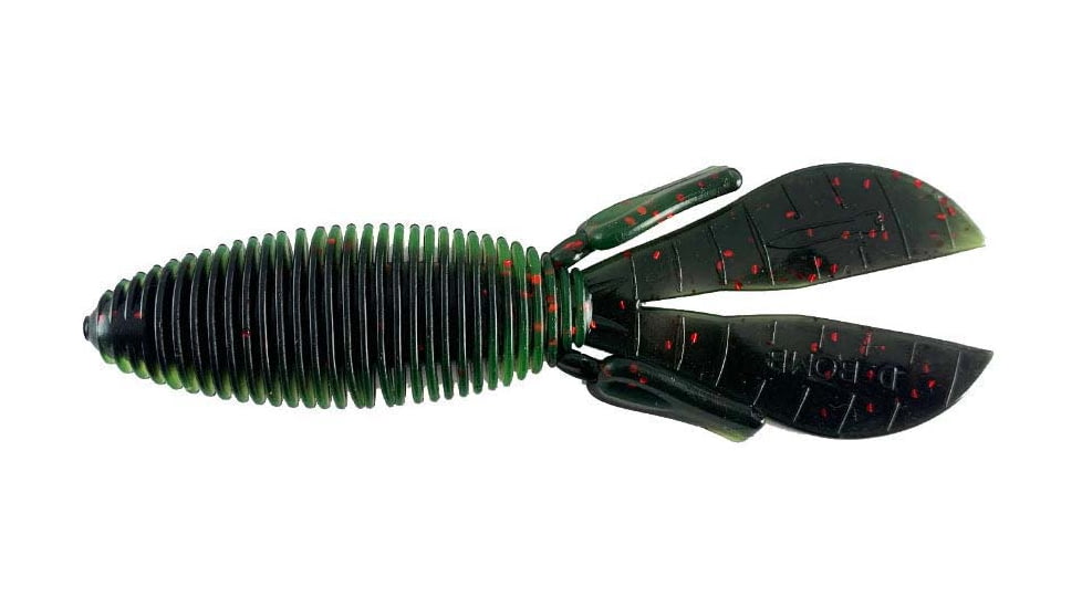 Missile Baits D Bomb Soft Bait, 6, 4in, Black Neon, MBDB45-BLKN