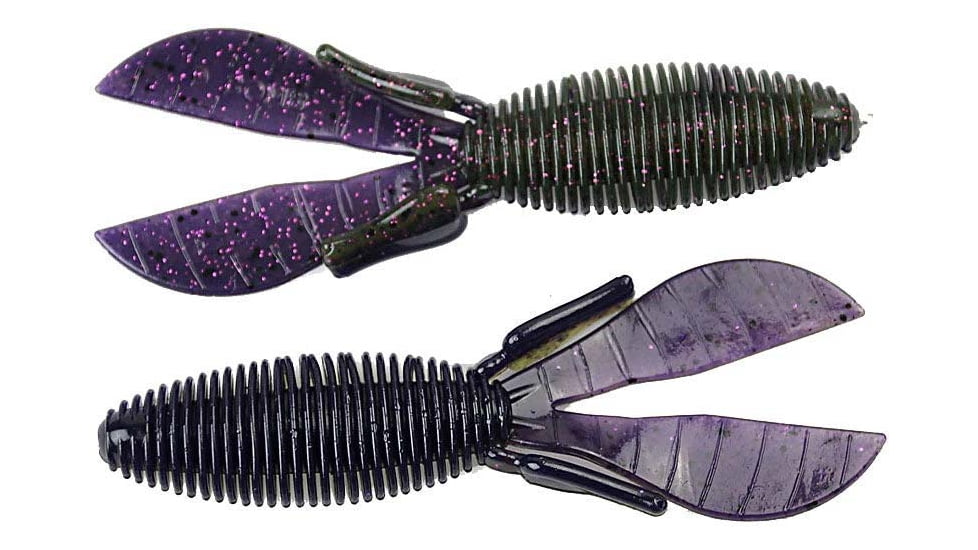 Missile Baits D Bomb Soft Bait, 6, 4in, Toxic Grape, MBDB45-TXGR