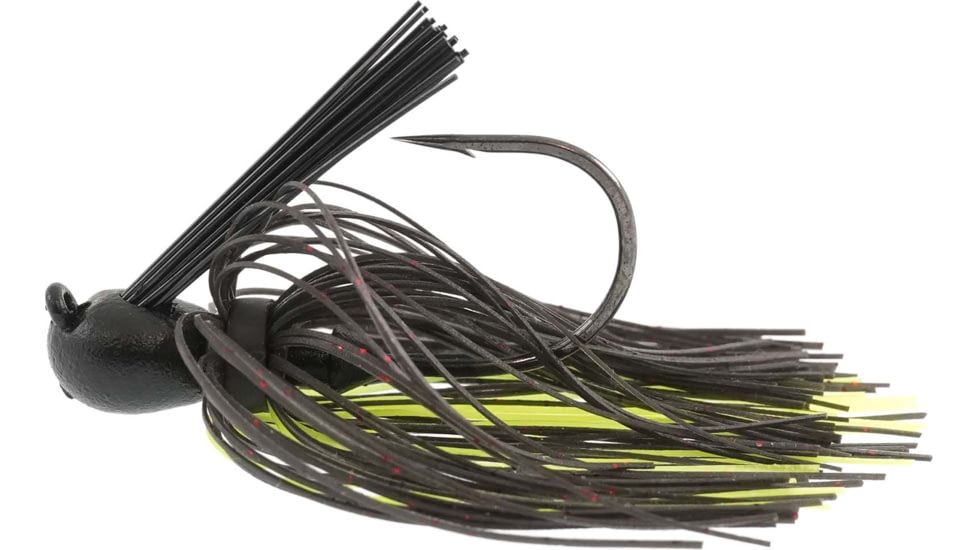 Missile Baits Ikes Mini Flip Jig, 1/2oz, Black Neon, MJMF12-BLKN