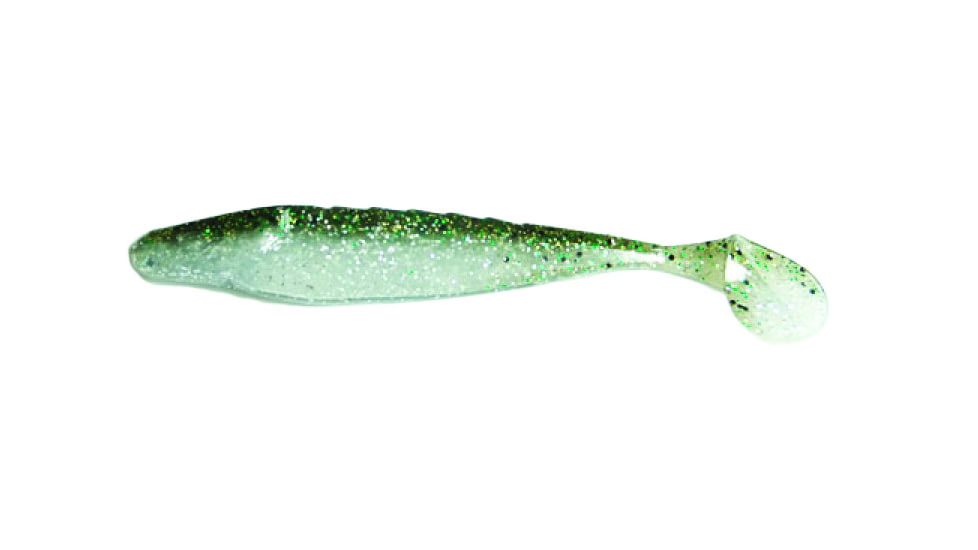 Missile Baits Shockwave Swimbait, 4.5in, Army Green Flash, MBSW425-AGF