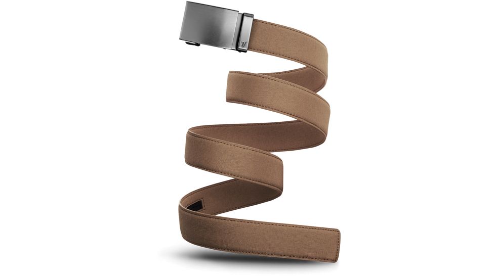 Mission Belt Co. Gunmetal On Tan Canvas GUN-CTN-1.5-XL