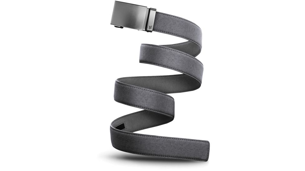 Mission Belt Co. Gunmetal On Grey Canvas GUN-CGY-1.5-XL