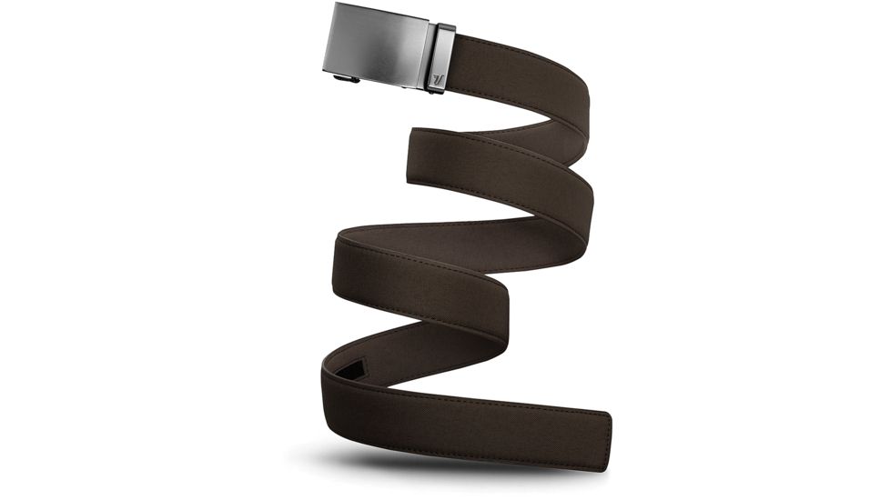 Mission Belt Co. Gunmetal On Brown Canvas GUN-CBR-1.5-XL
