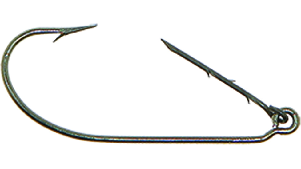 Mister Twister Keeper Hook, Weedless, Worm, Bronze, Size M4, 5 per Pouch, KH5-M4