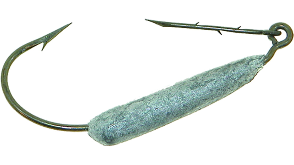 Mister Twister Weighted Keeper Hook, Weedless, Worm, Bronze, Size 4/0, 4 per Pouch, WKH14-40