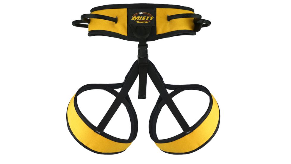 Misty Mountain Women's Bolt Lightweight Sport Climbing Harness, Yellow, Extra Large 5084XL