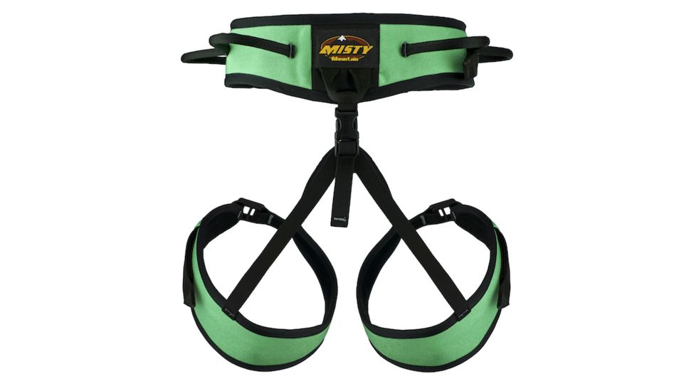 Misty Mountain Women's Finesse Lightweight Sport Climbing Harness, Green, Extra Small 5045XS