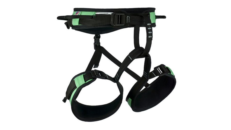 Misty Mountain Women's Finesse Lightweight Sport Climbing Harness, Green, Extra Small 5045XS