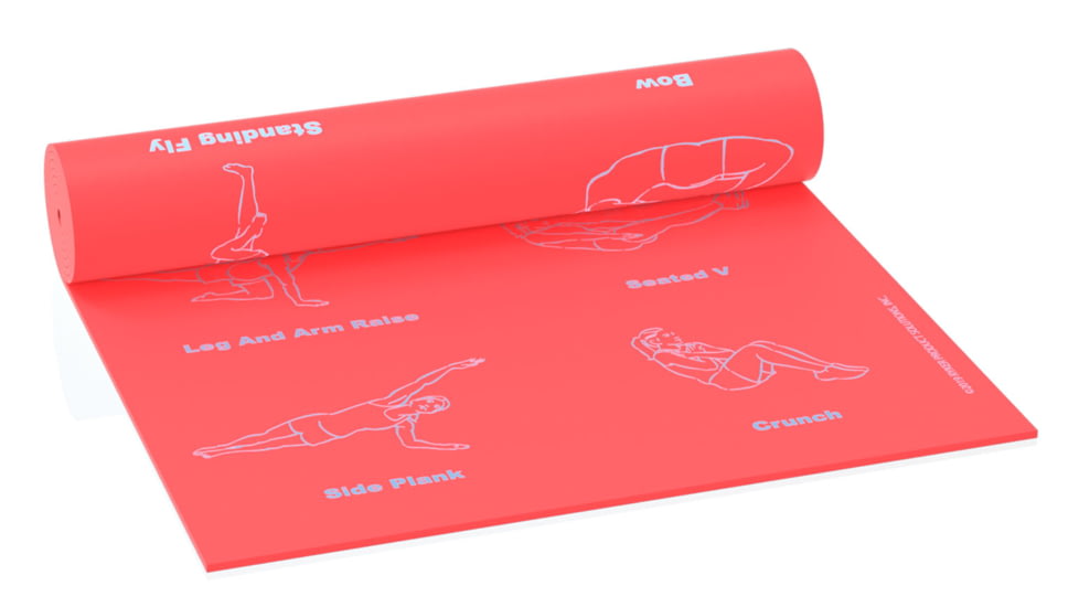 Miyoga Mat, Coral, 24in W X 72in L, MYM1