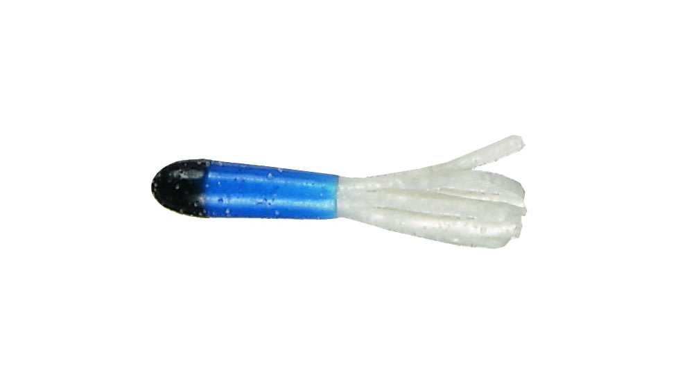 Mizmo Specs Crappie Tube, 1 1/2in, Blue/Pearl, 15/Pack, 11003