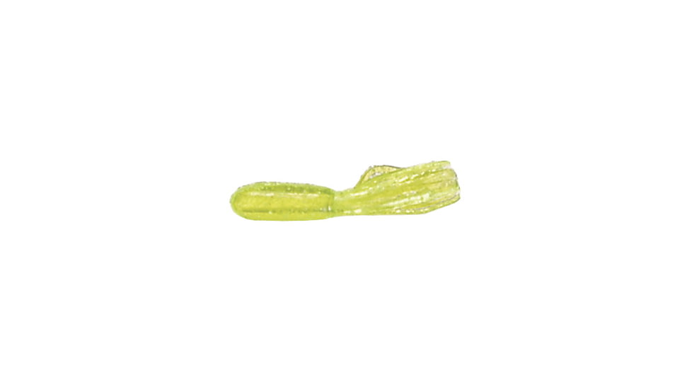 Mizmo Specs Crappie Tube, 1 1/2in, Chartreuse, 15/Pack, 11011