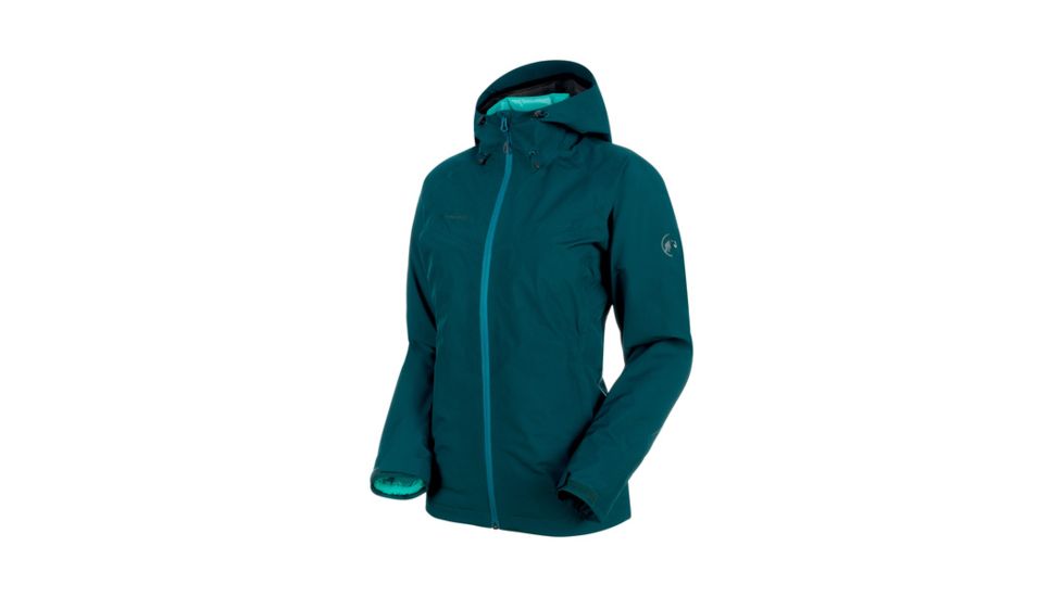 Mammut Convey 3 in 1 Hardshell Hooded Jacket - Women's, Teal-Atoll, XS, 1010-26490-40027-112