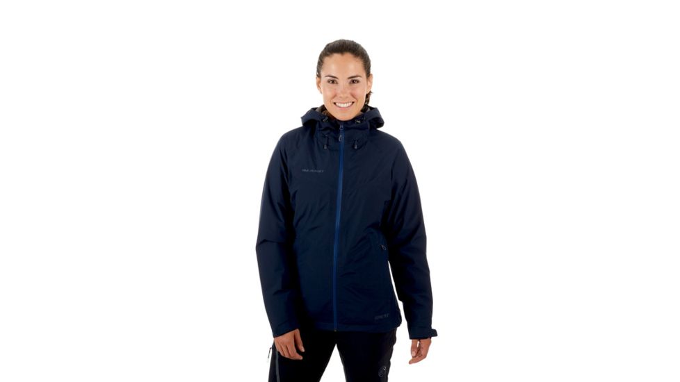 Mammut Convey 3 in 1 Hardshell Hooded Jacket - Women's, Marine-Marble, S, 1010-26490-50102-113