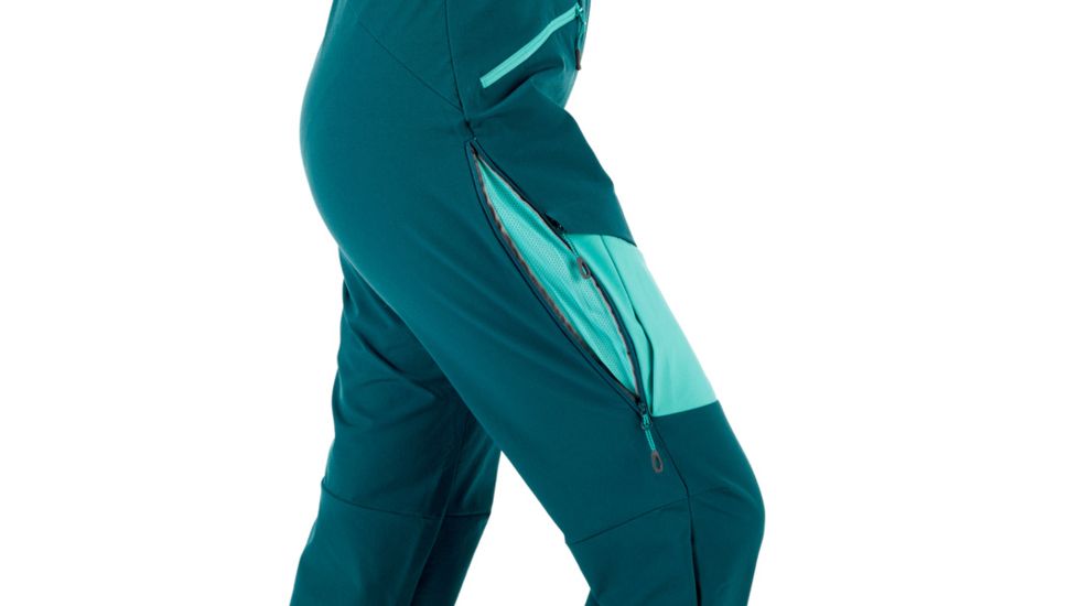 Mammut Base Jump Touring Softshell Pants - Women's, Teal-Atoll, 4, 1021-00090-40027-34-10