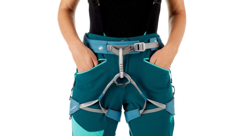 Mammut Base Jump Touring Softshell Pants - Women's, Teal-Atoll, 4, 1021-00090-40027-34-10