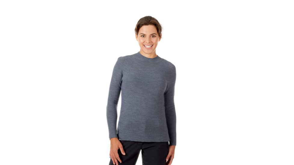 Mammut Alvra Midlayer Pullover - Women's, Medium, Titanium Melange, 1014-00270-0998-114