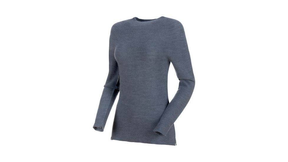 Mammut Alvra Midlayer Pullover - Women's, Medium, Titanium Melange, 1014-00270-0998-114