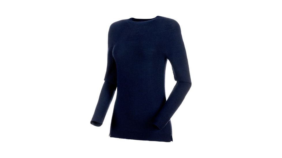 Demo, Mammut Alvra Midlayer Pullover - Women's, Small, Marine Melange, 1014-00270-5784-113