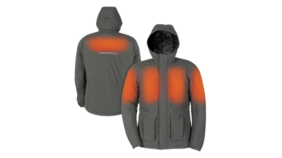 Mobile Warming 12V Heated Pinnacle Waterproof Parka Jacket - Mens, Thyme, Small, MWMJ13270220