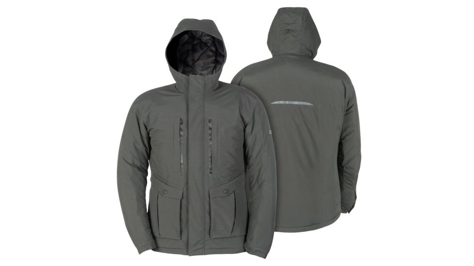 Mobile Warming 12V Heated Pinnacle Waterproof Parka Jacket - Mens, Thyme, Small, MWMJ13270220