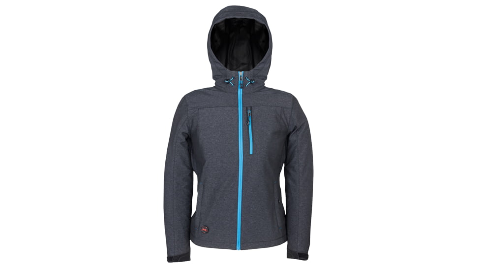 Mobile Warming 7.4V Heated Adventure Waterproof Jacket - Womens, Heather Gray, Extra Small, MWWJ10220120